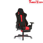 Reclining breathable cushion chair with the footrest for gaming pc racing computer lounge