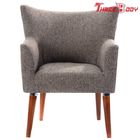 Chiny Komercyjne nowoczesne meble hotelowe Wygodna kawiarnia Lounge Chair Wooden Leg firma