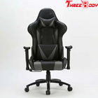 Wysokie oparcie ergonomiczne krzesło do gier, czarne i szare duże i wysokie krzesło do gier