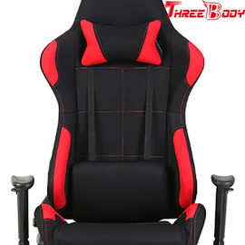 Chiny Niestandardowe krzesło do gier pod 100, czerwone i czarne wygodne krzesło biurowe do gier fabryka