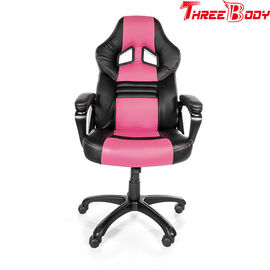 Chiny Krzesło do gier wyścigowych w stylu komercyjnym, krzesło obrotowe Executive Swivel Pink fabryka