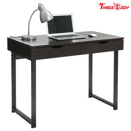 Czarny Nowoczesny stół biurowy Pisanie biurko z szufladami Badanie Home Office Furniture