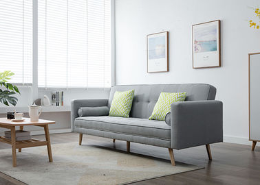 Chiny Jasnoszary nowoczesne meble do sypialni Armless Burlap Fabric Living Sofa fabryka