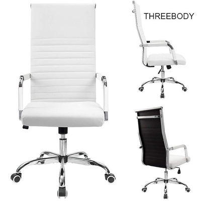 High Back Executive Conference Chairs , PU Leather Conference Room Chairs Adjustable Swivel