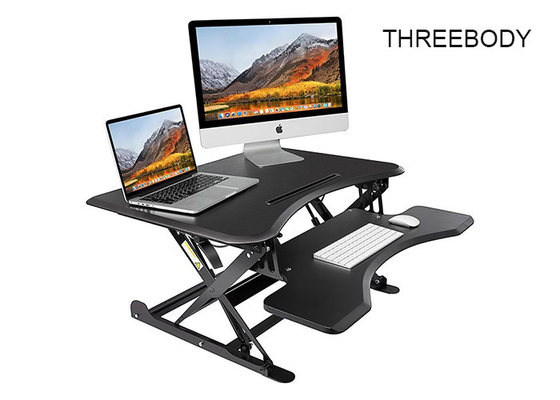 Mdf Density Board Height Adjustable Standing Desk , Home Stand Up Computer Desk
