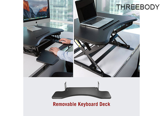 Mdf Density Board Height Adjustable Standing Desk , Home Stand Up Computer Desk