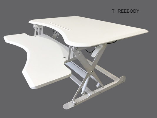 Mdf Density Board Height Adjustable Standing Desk , Home Stand Up Computer Desk