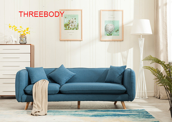 Durable Modern Living Room Furniture Comfortable Fabric Sofa Wooden Frame Structure
