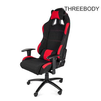 Big Loading Capacity Race Car Gaming Chair , Red And Black Computer Chair