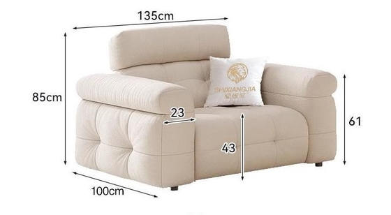 Multi-Functional Cat Scratch Fabric Electric Sofa  380*100*85cm
