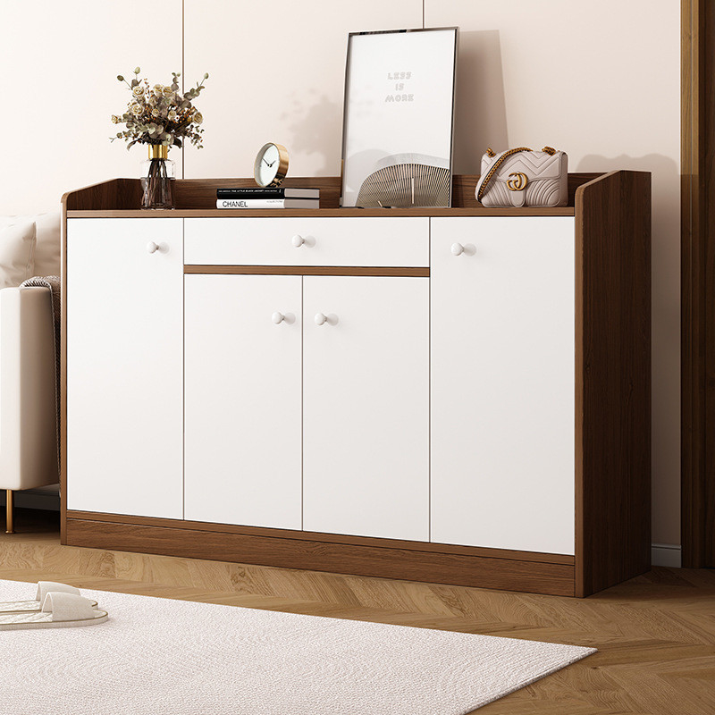 Large Capacity Space-Saving Solid Wood Shoe Storage Cabinet For Home Entrance, Home Exterior Door, Elevator Aisle